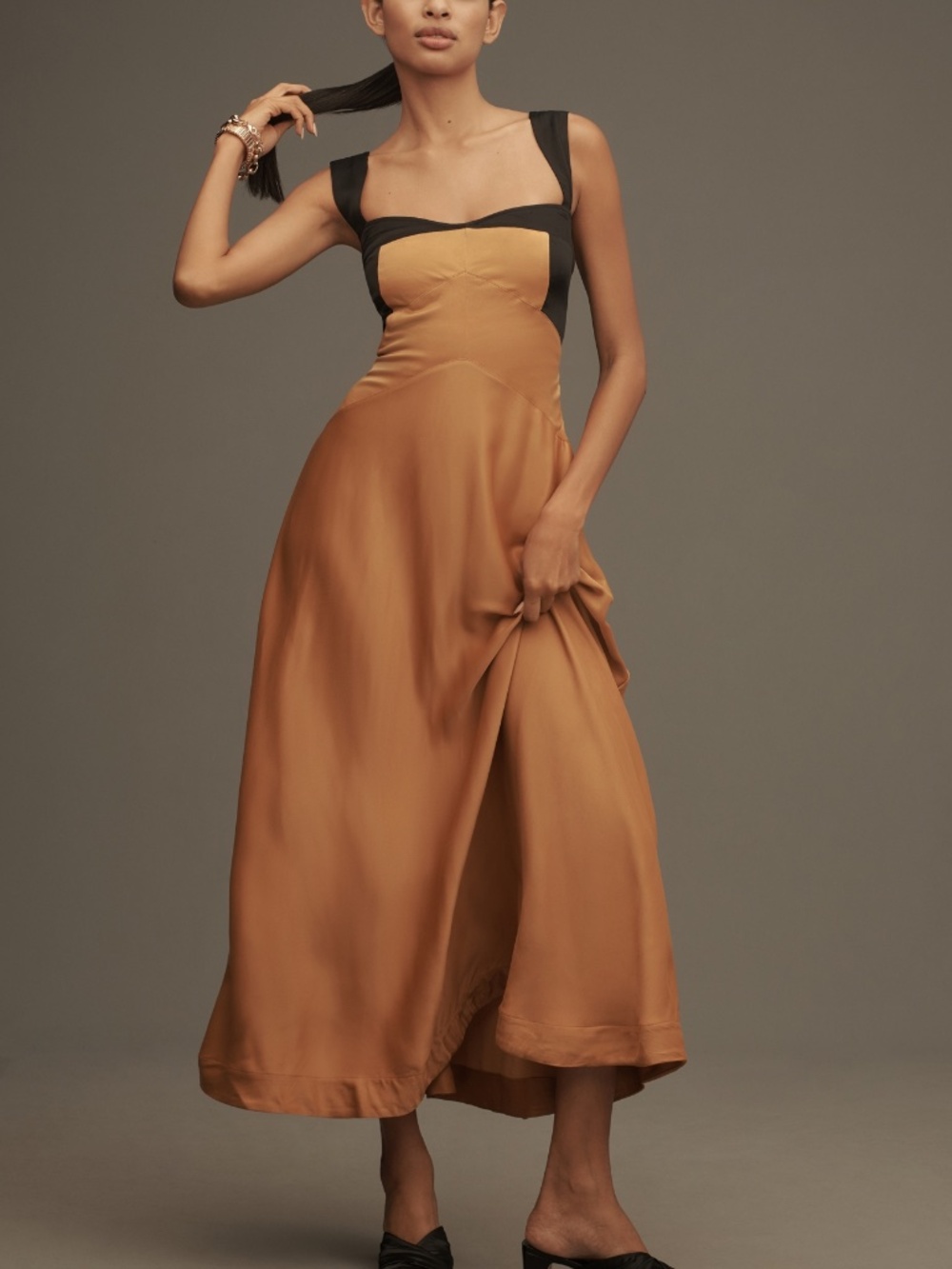 Anthropologie Jocelyn Slip Midi Dress by Maeve - Size XS